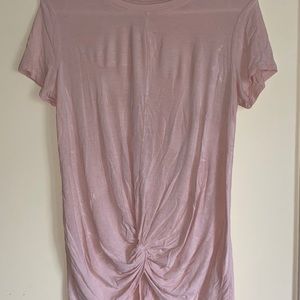 Art class light pink tie front top Tshirt XS